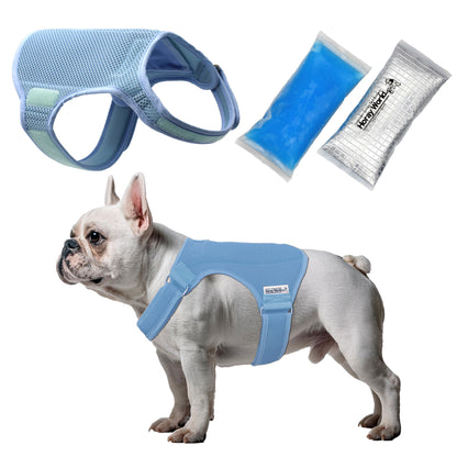 Horay Cooling Dog Vest Available in 3 Colors!  - Soft, reusable. Heat cramps / heat exhaustion / heatstroke prevention for dogs.