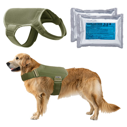 Horay Cooling Dog Vest Available in 3 Colors!  - Soft, reusable. Heat cramps / heat exhaustion / heatstroke prevention for dogs.