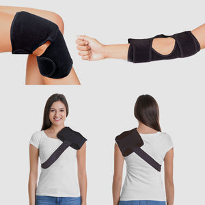 Image showing the three different ways the 3 in 1 brace is used.