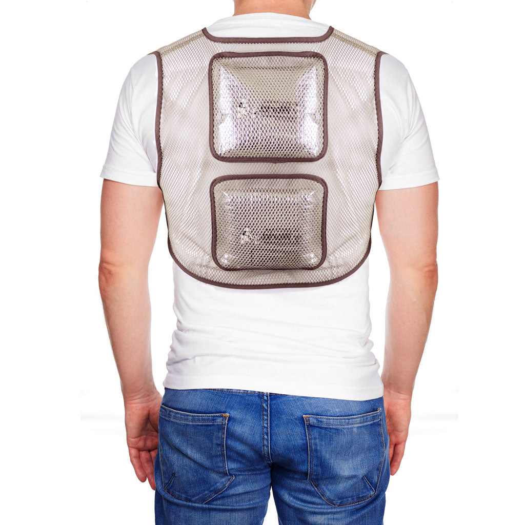 Image showing back of man wearing a cooling vest