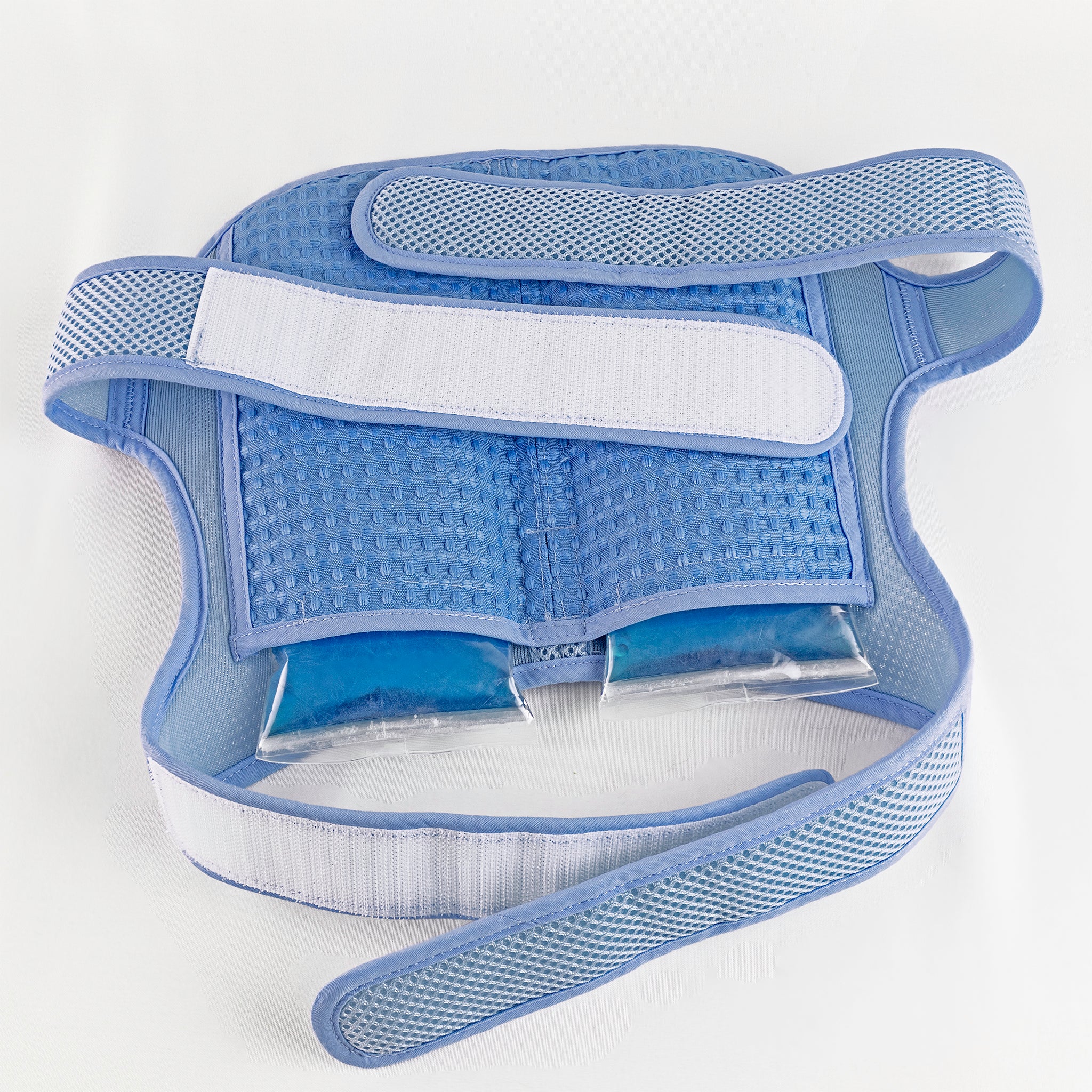 Dog cooling pack underside showing where cooling packs are inserted