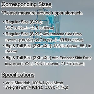 Cooling Vest Max Pro - heat illness prevention in hot weather and working environment, can be worn under a uniform